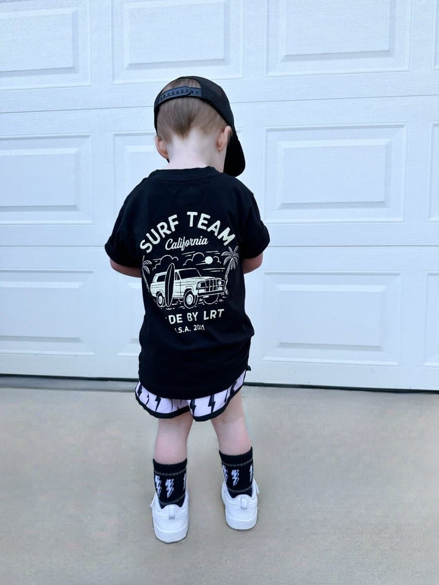 Black Boys Clothes The Surf Team Tee - USA made for wholesale on Faire7