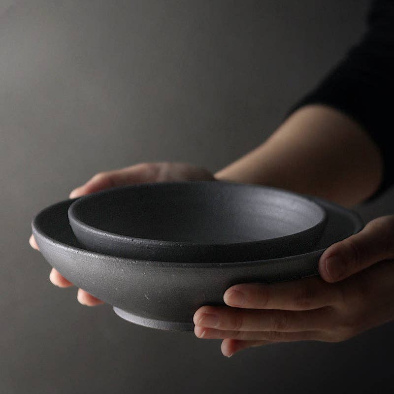 Gohobi （We cover U.S. import duties） – wholesale Dinner plate – Gohobi Jiutu Coarse Pottery Plate5