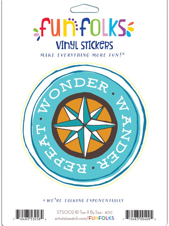 STS002 WONDER WANDER RPT - AUTOCOLLANT EN VINYLE pour la vente par Fun Folks