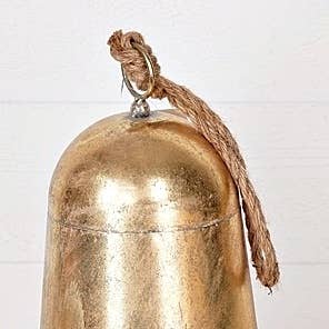 Impressive Enterprises, Inc. - Wholesale Ornament - M30869- Metal Bell w.Loop-Brushed Gold