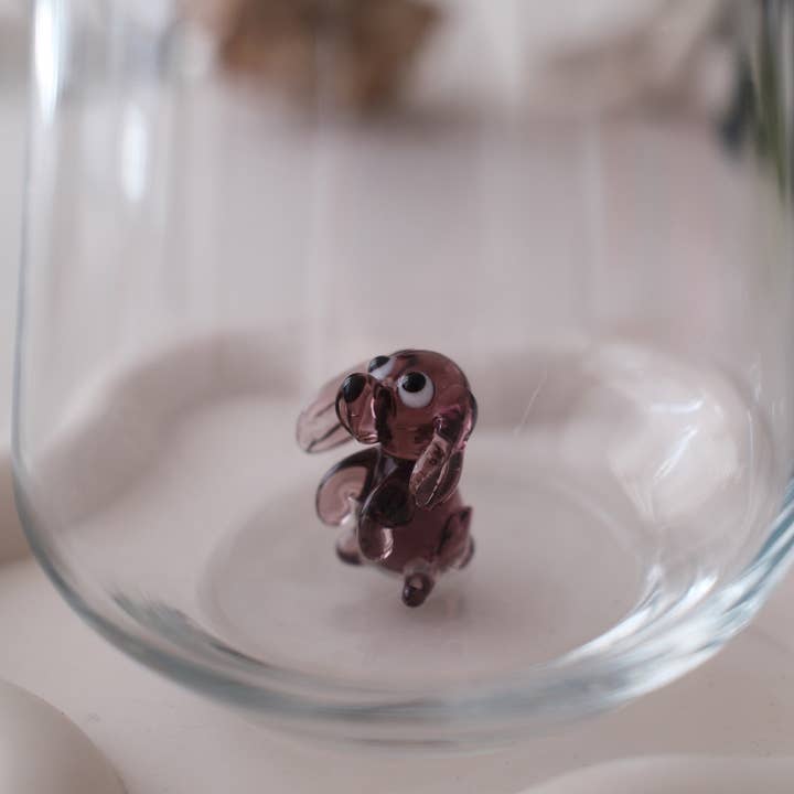 Hond Glas Paars voor wholesale door Minizoo