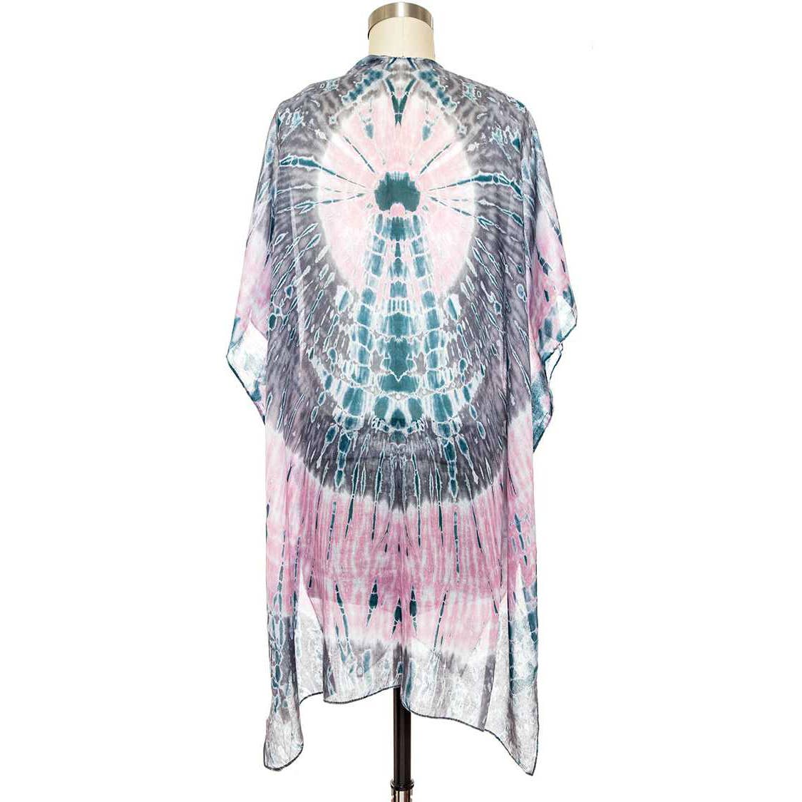 Artini Accessories - Vente Kimono – femme - Cardigan kimono imprimé tie-dye6