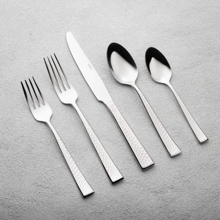 Vikko - Ruby Shiny Silver 18/10 SS 20 Pc Flatware Set for wholesale by Kadra Kitchenware