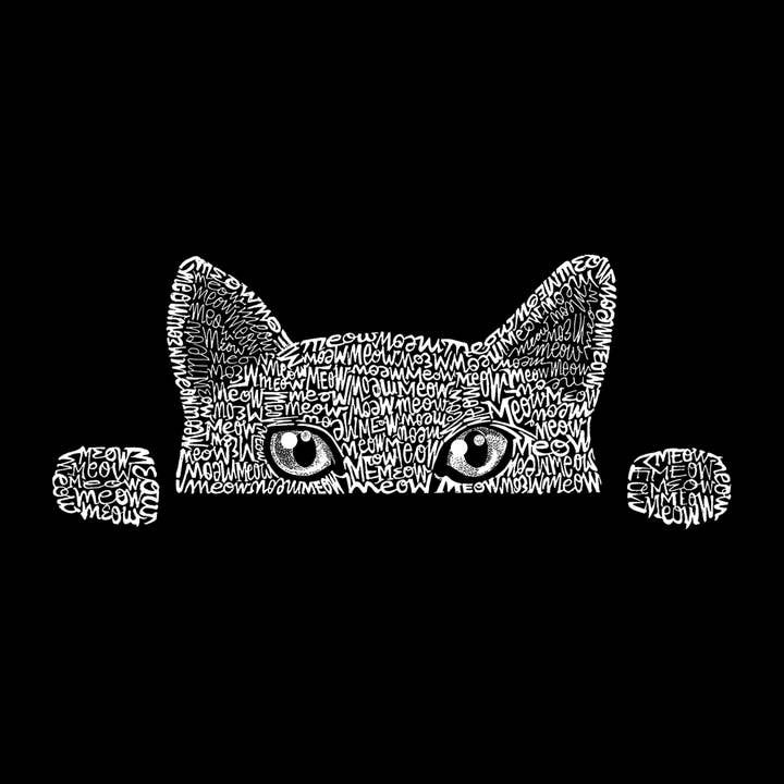 LA Pop Art – wholesale Sweatshirt med tryck – Herr – Herr Ordet Konst Crewneck Sweatshirt - Kika Katt