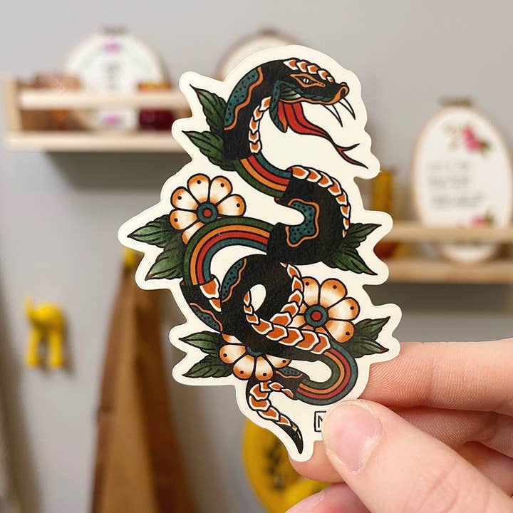 RAINBOW VIPER STICKER for wholesale by MacKenzie LeMoine Designs