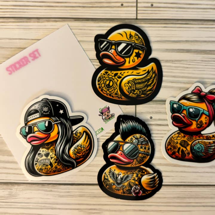 Graceful Darkness, LLC – wholesale Klistermärke – Quack Pack, Gummiankor klistermärkesats, vinylklistermärke