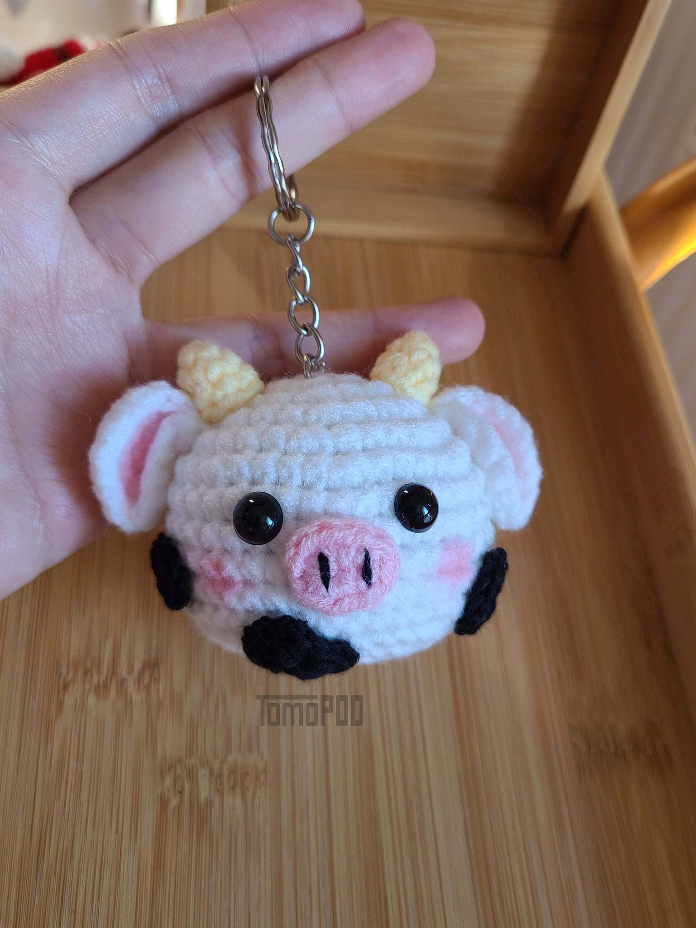 TOMOPOD LLC - Wholesale Keychain - Women's - Cute Crochet Animal Keychain | Koala, Panda, Piggy Keychains4