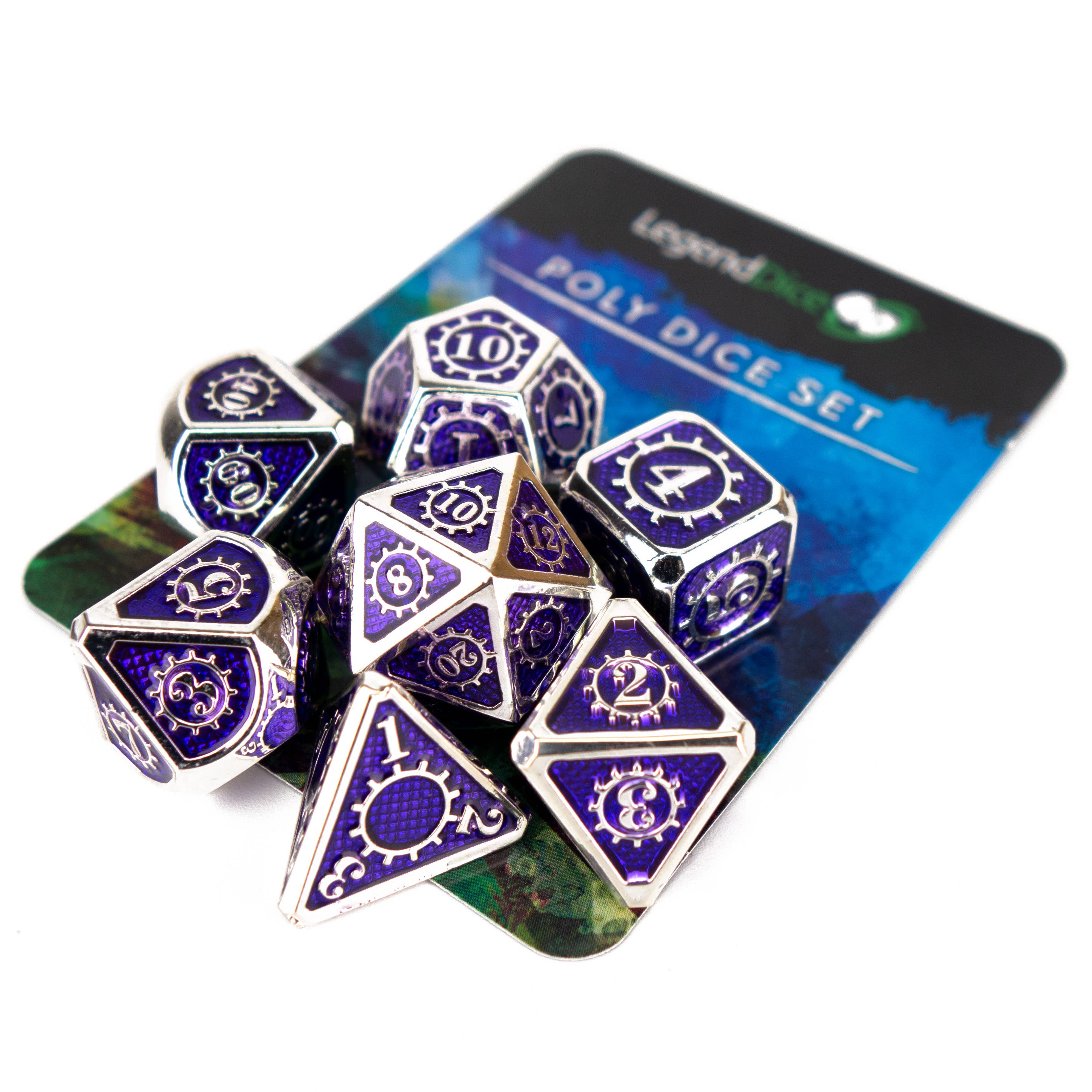 Trade Dice – wholesale Dice – Metal Mystery Display - Random METAL Poly Dice Sets - x55
