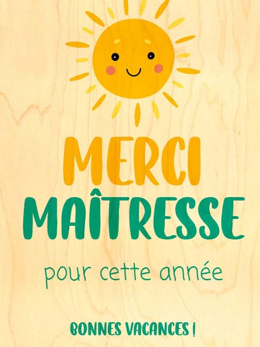 TRÄKORT / TACK LÄRARE SOL för wholesale av Hironwoods