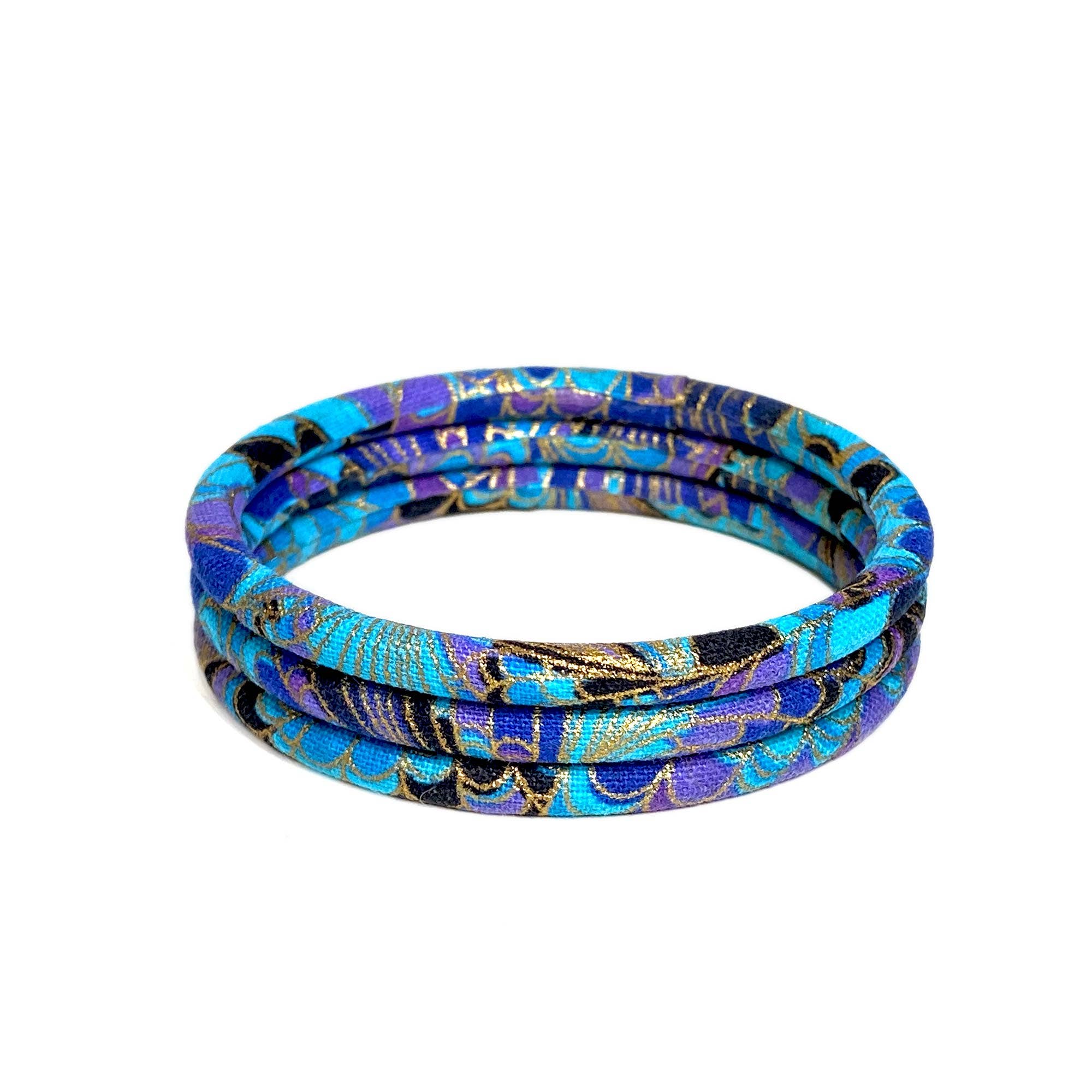 Melokane – wholesale Bangle bracelet – Blue gold butterfly Japanese bangle bracelet6