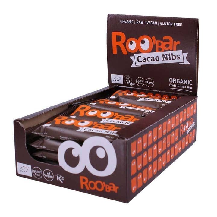 Smart Organic – wholesale Chocolate bar – Cacao Nibs Bar, Bio, Roobar, 30g6
