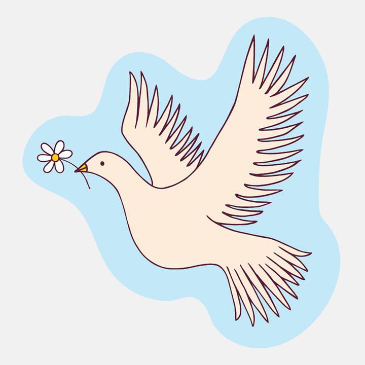 Dove Sticker for wholesale by The Good Twin