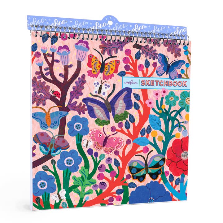 Carnet de croquis carré en forme de papillons pour la vente par eeBoo
