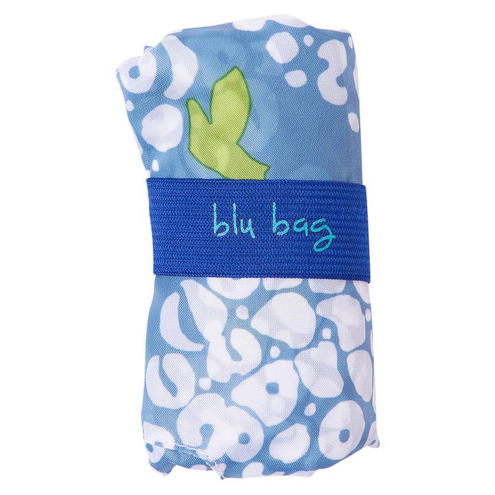 rockflowerpaper - Wholesale Grocery/Shopping Bag - HYDRANGEA BLOSSOMS Reusable Shopper blu Bag