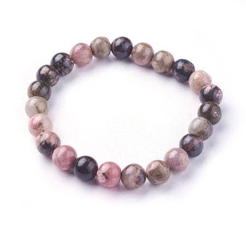Crystals and Sun Signs - Wholesale Beaded Bracelet - Rhodonite Gemstone Bead Bracelet | The Stone of Self Love3