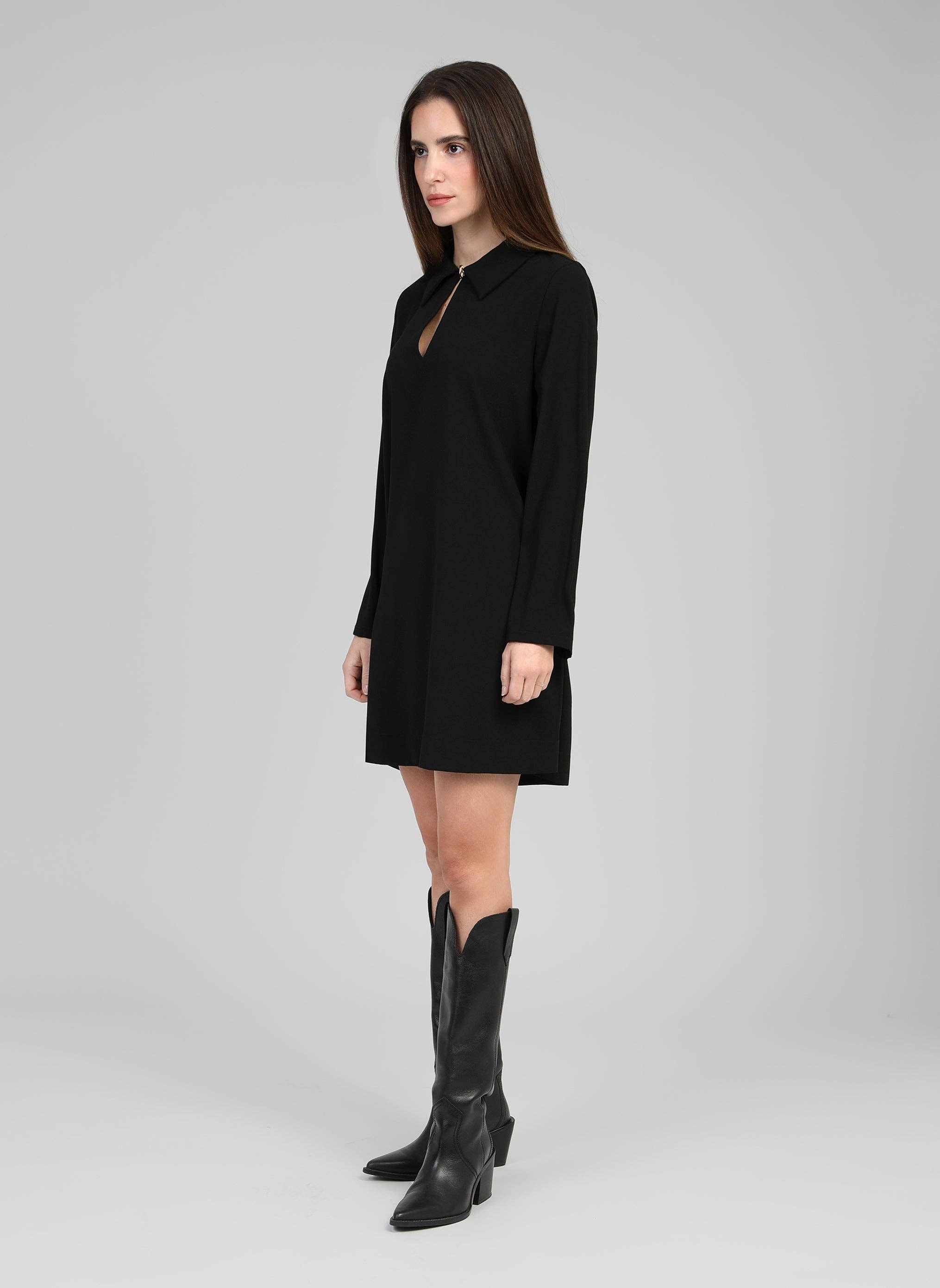 An'ge – Großhandel Kleid – Damen – KURZES KLEID MAPAUL schwarz2