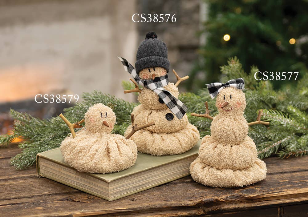 The Hearthside Collection - Vendita all'ingrosso Decorazioni da tavolo - Pupazzo di neve morbido Beanie Melting2
