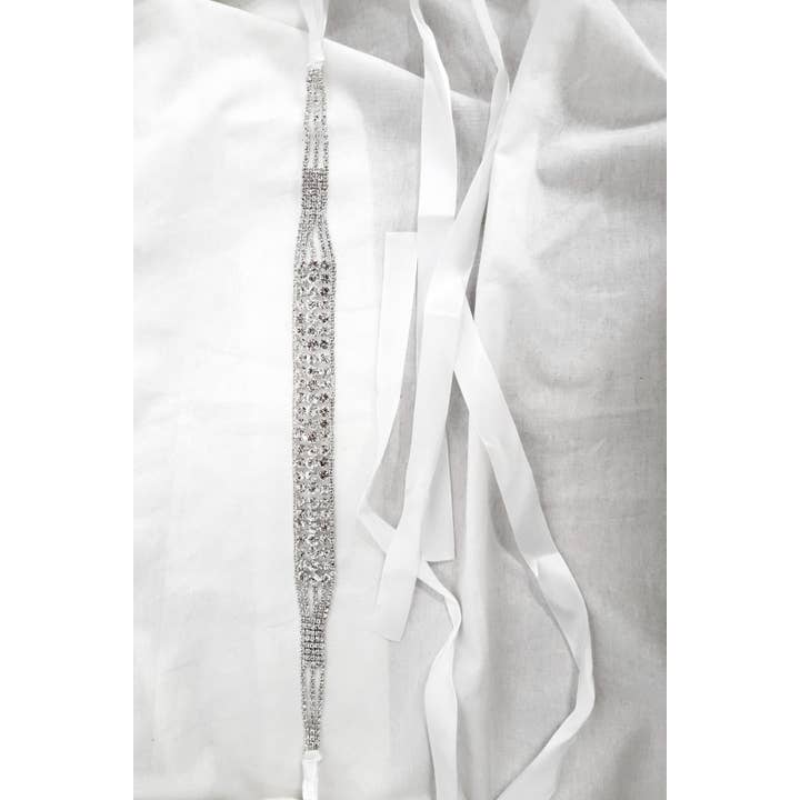 Chicas - Wholesale Belt – Women's - Crystal Jewel Belt With Tie on Sashes BT7039