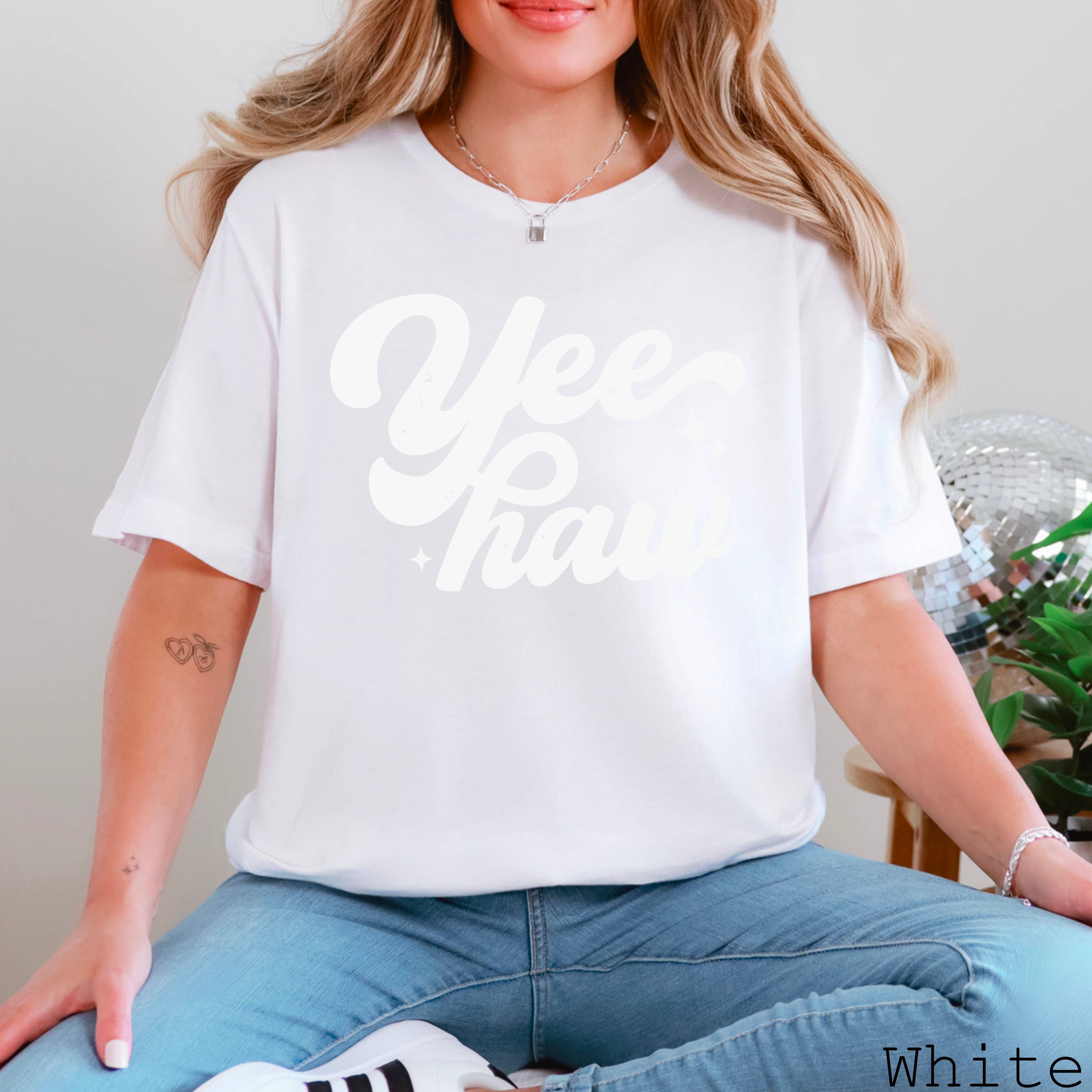 Shoppe SHC - Wholesale Screen Printed T-Shirt - Women's - Yee Haw Graphic Tee  | Country Graphic Tee | Bella Canvas1