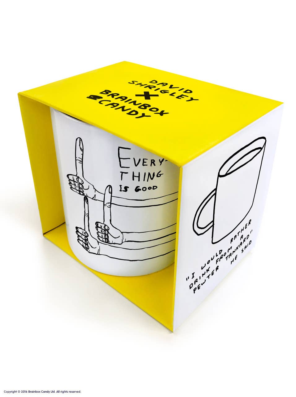 David Shrigley x Brainbox Candy - Wholesale Coffee Mug - Funny Gift David Shrigley Mug - Everything Is Good1