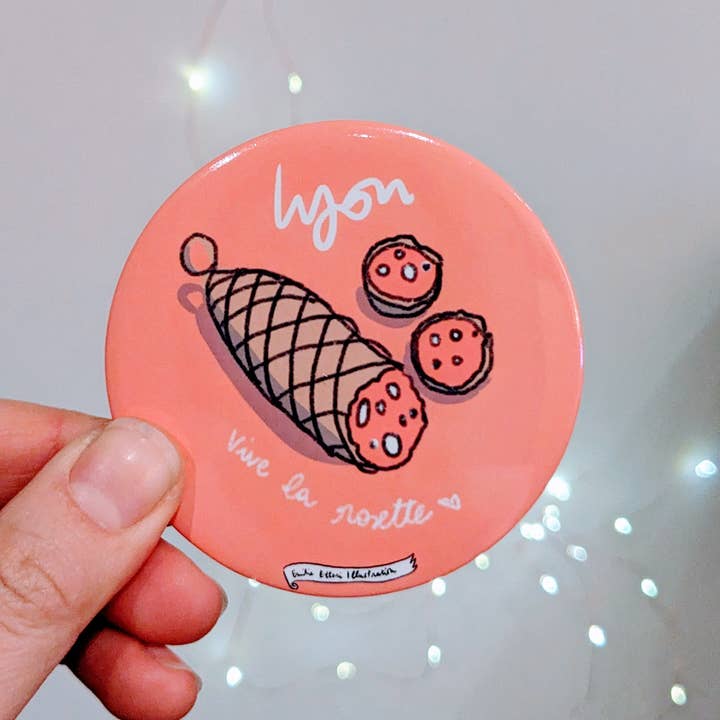 EMILIE ETTORI ILLUSTRATION - Wholesale Magnet - Magnet Long Live La Rosette 🖤1