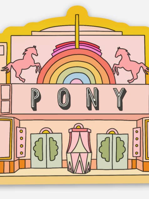 Pegatina del Club de Ponis Rosados para venta al por mayor de inviting affairs paperie