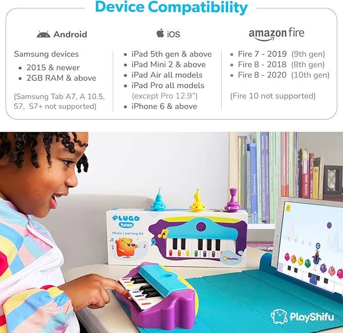Curiosity Distribution – wholesale Brain game – Child – Plugo Piano (no gamepad) Augmented Reality Music Learning System - STEM5