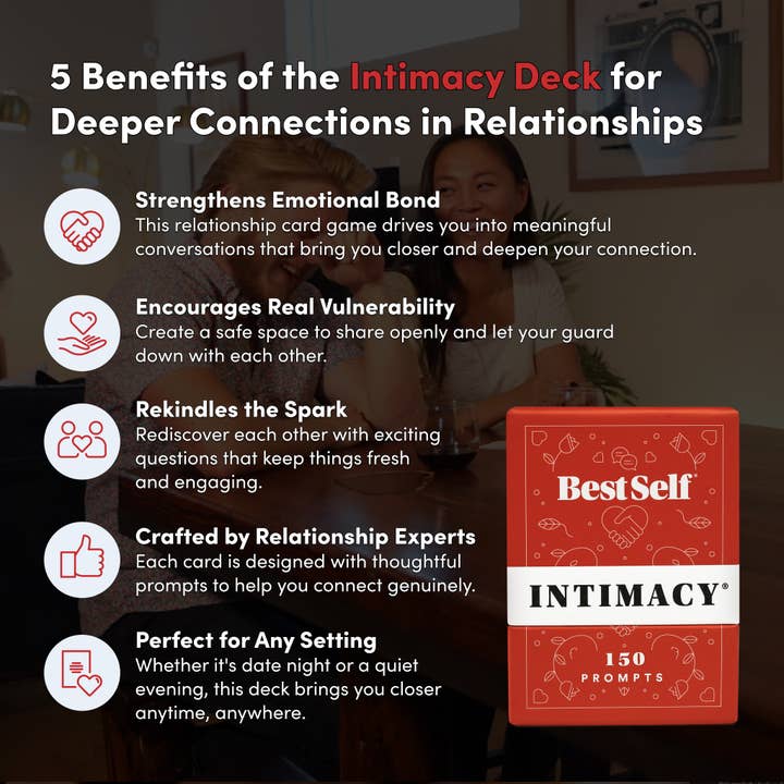 BestSelf Co. - Wholesale Card Game - Intimacy Deck – 170 Romantic Couples' Connection Cards1