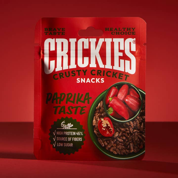 CRICKIES – wholesale Puffade snacks – Crickies Torkade Syrsor med Paprikasmak0