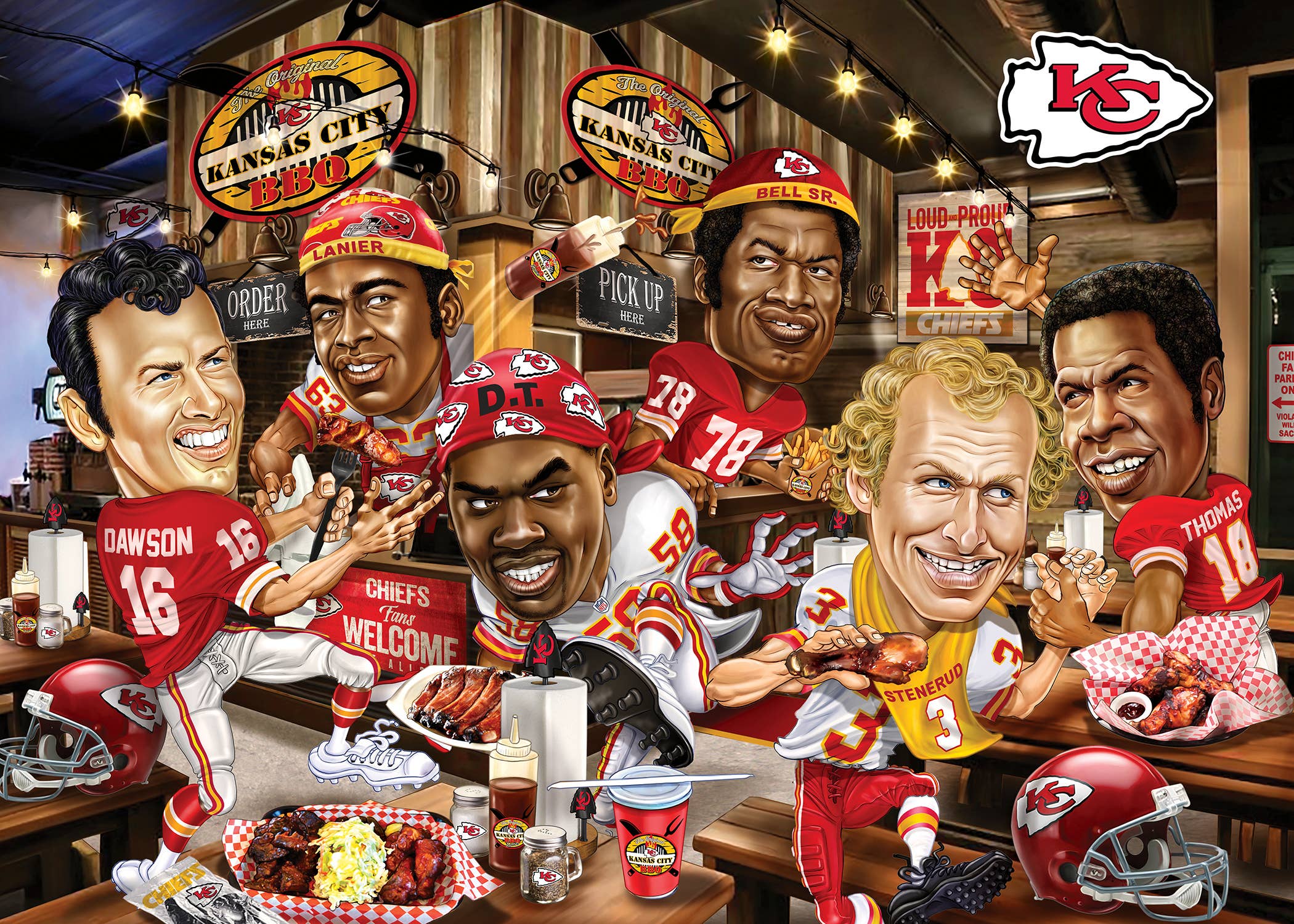 Masterpieces Puzzles - Wholesale Puzzle - Adult - Kansas City Chiefs - All Time Greats 500 Piece Puzzle1