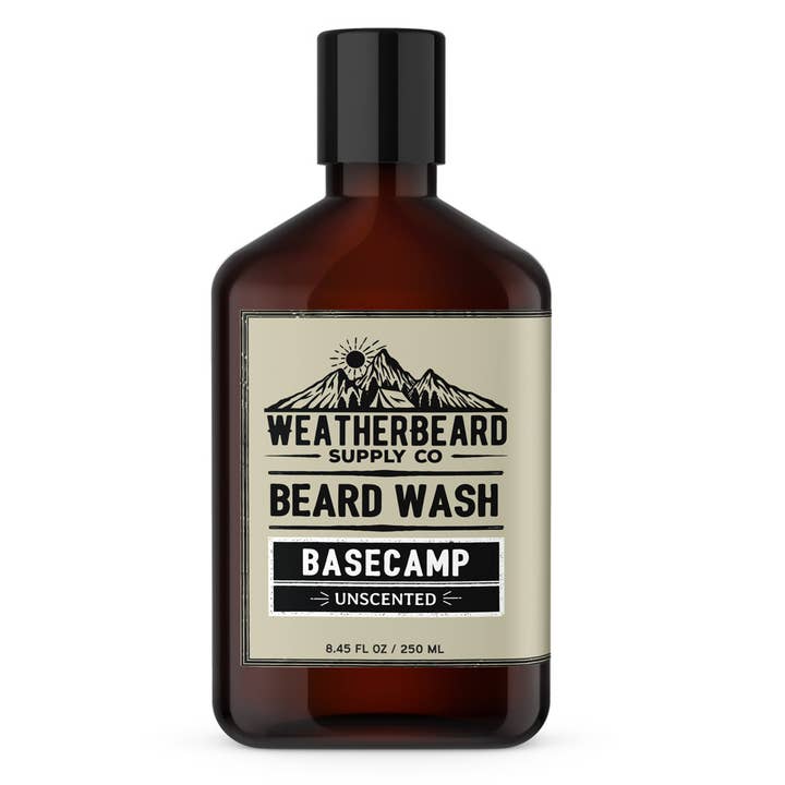 Basecamp Unscented Beard Wash – Gentle Daily Cleanser for wholesale by Weatherbeard | Beard Oils, Balms, Butters, & Cologne For Men