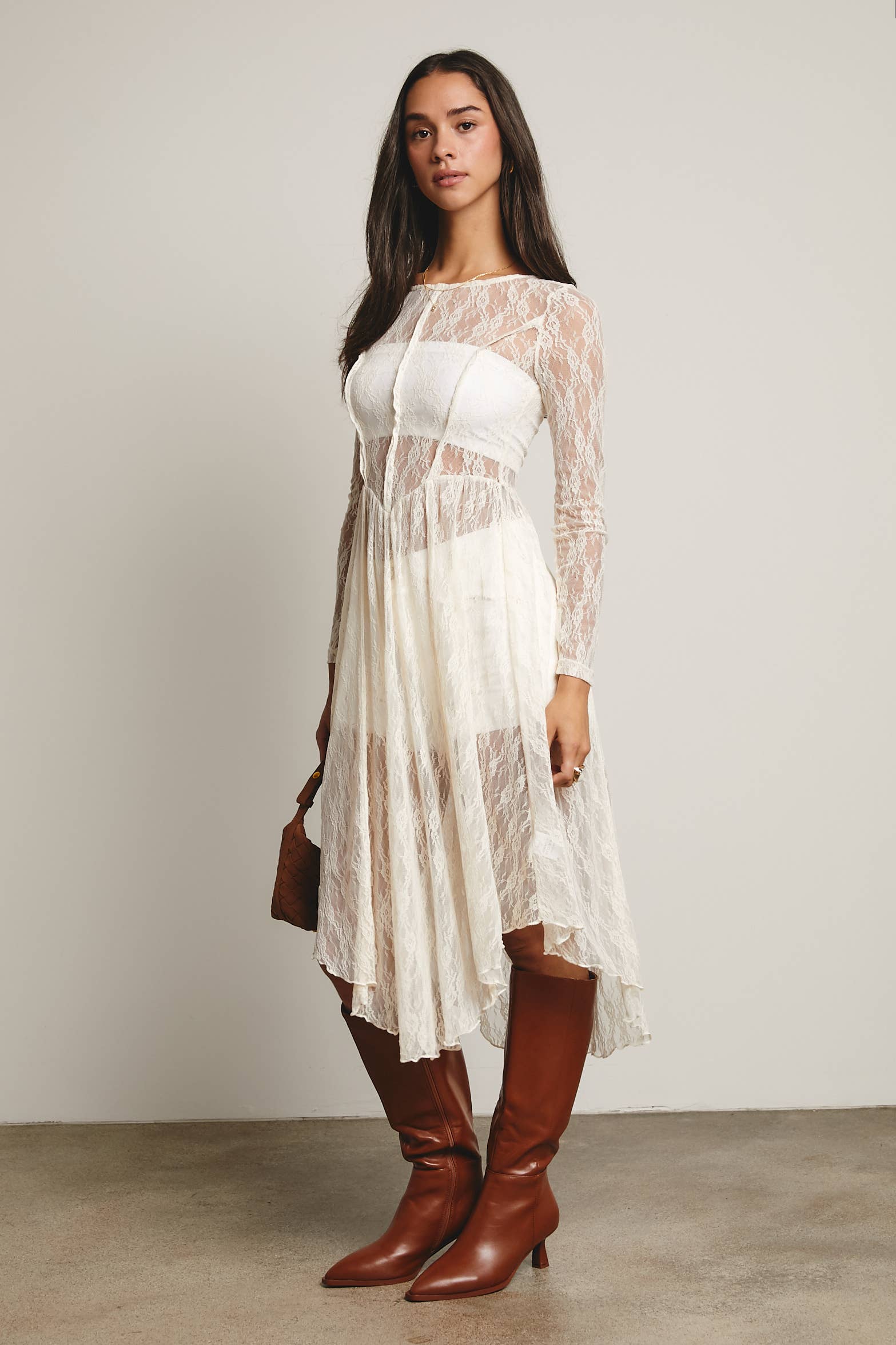 Forte – wholesale Klänning - Dam – Skir Spetslagerklänning FD000418