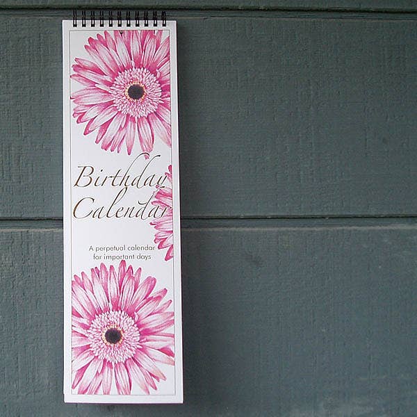 Birthday Calendar - Perpetual Calendar - Botanical for wholesale by Christi Sobel
