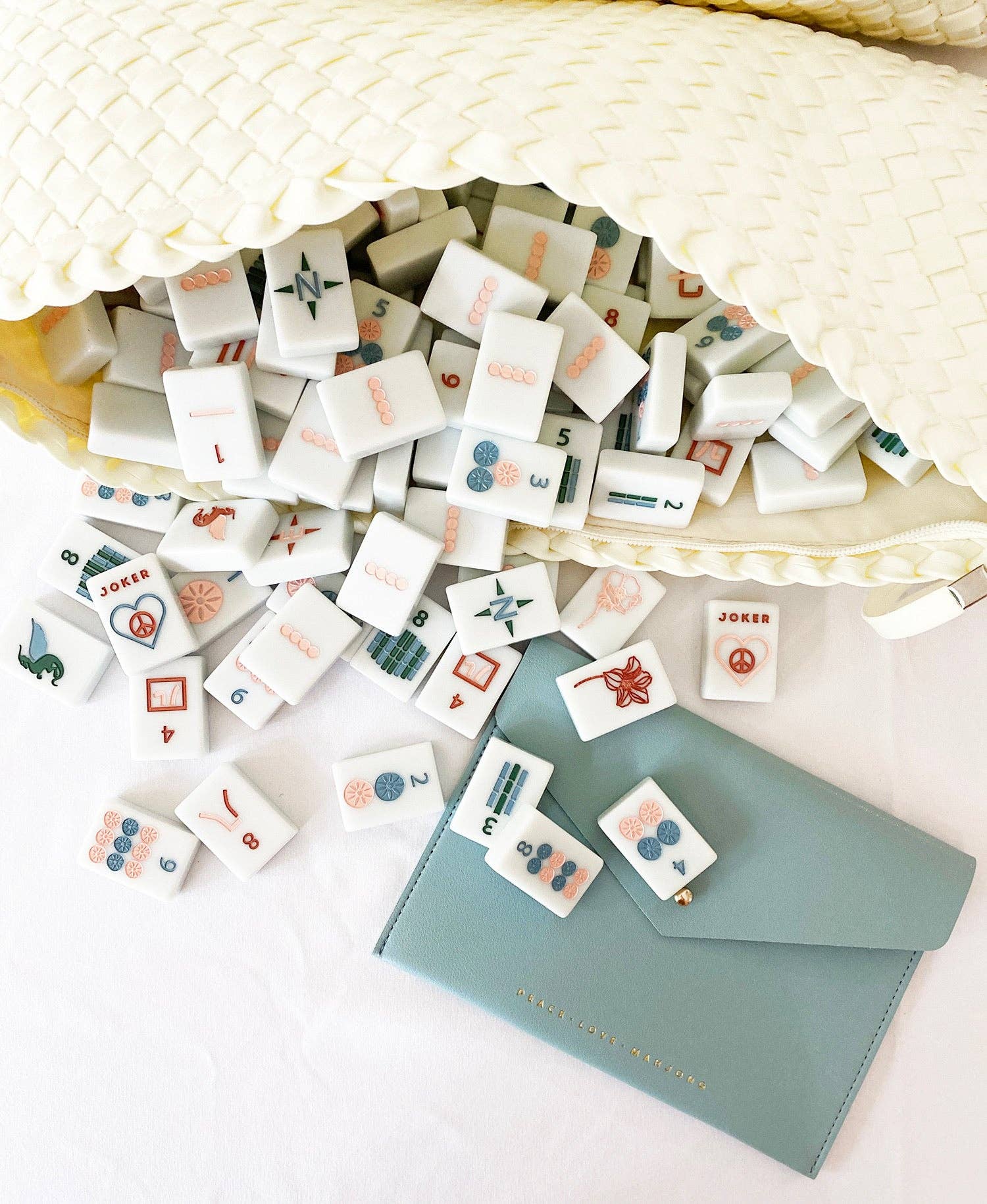 Peace Love Mahjong - Wholesale Card Holder - Women's - Card Clutch13