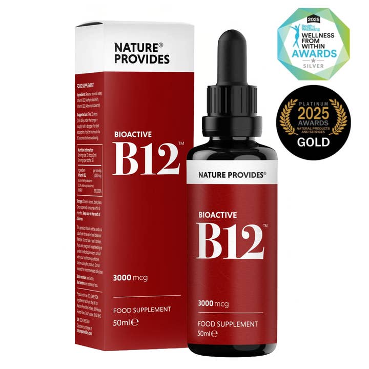 Bioaktive flüssige Vitamin-B12 UK (3000 mcg) – 50 ml für den Großhandel von Nature Provides