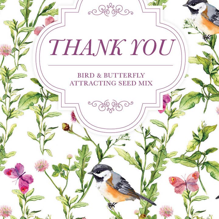 Thank You - Bird Butterfly Mix Seed Packets and other Purchase Wholesale bird suet cakes. Free Returns & Net 60 Terms on Faire trending on Faire.