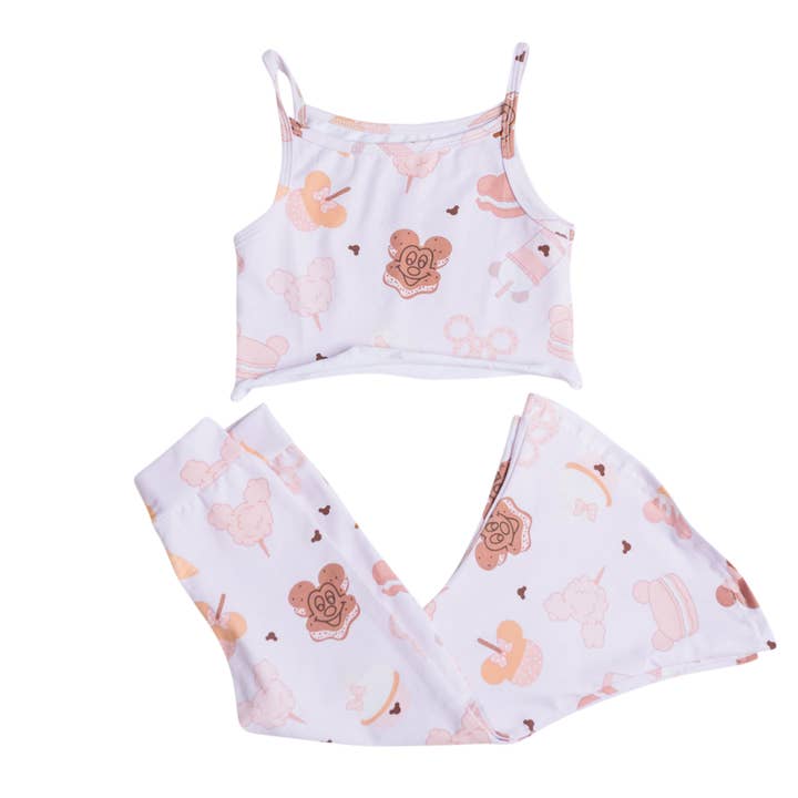 Ensemble de débardeur et pantalon évasé, Snacks pour la vente par Beba and Buba