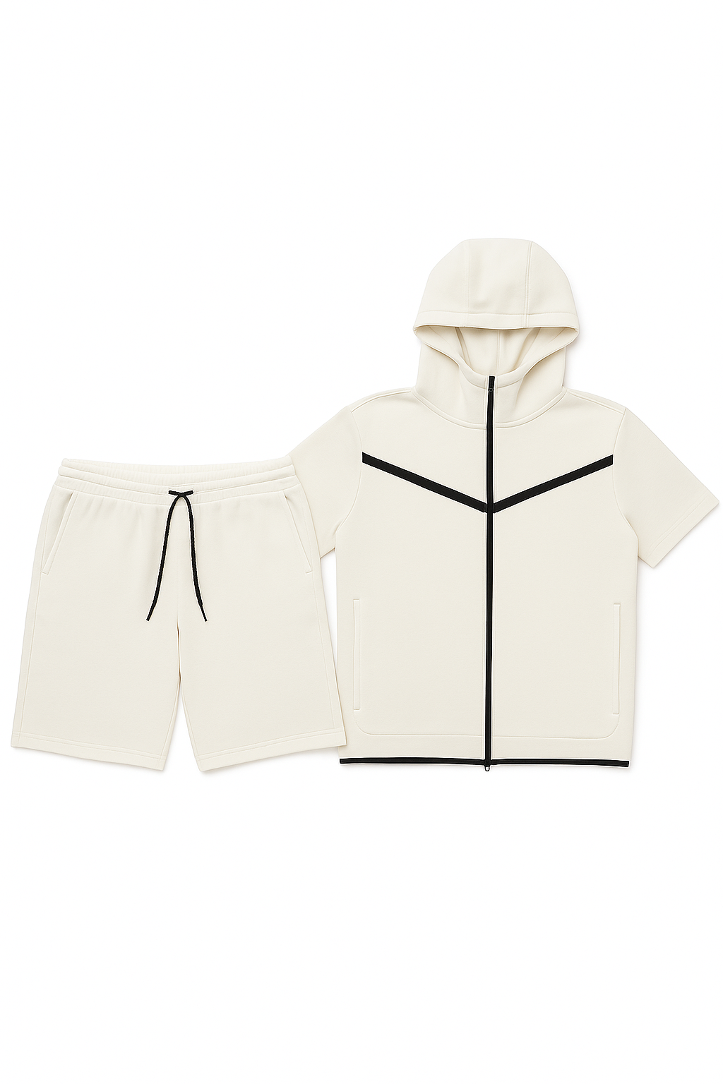 Amorica NYC - Wholesale Activewear Set - Men's - Men’s TechFlex Hooded Zip-Up Short Set8