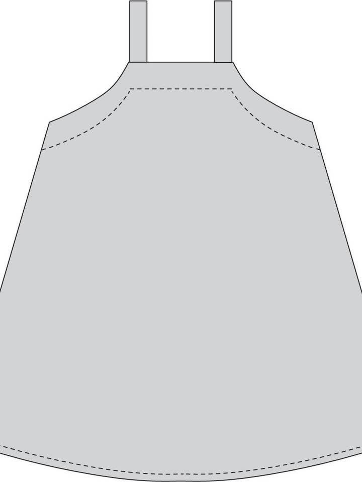 Folkwear – Engroshandel Kjole - Dame – Basics Pinafore Kjole - Symønster8