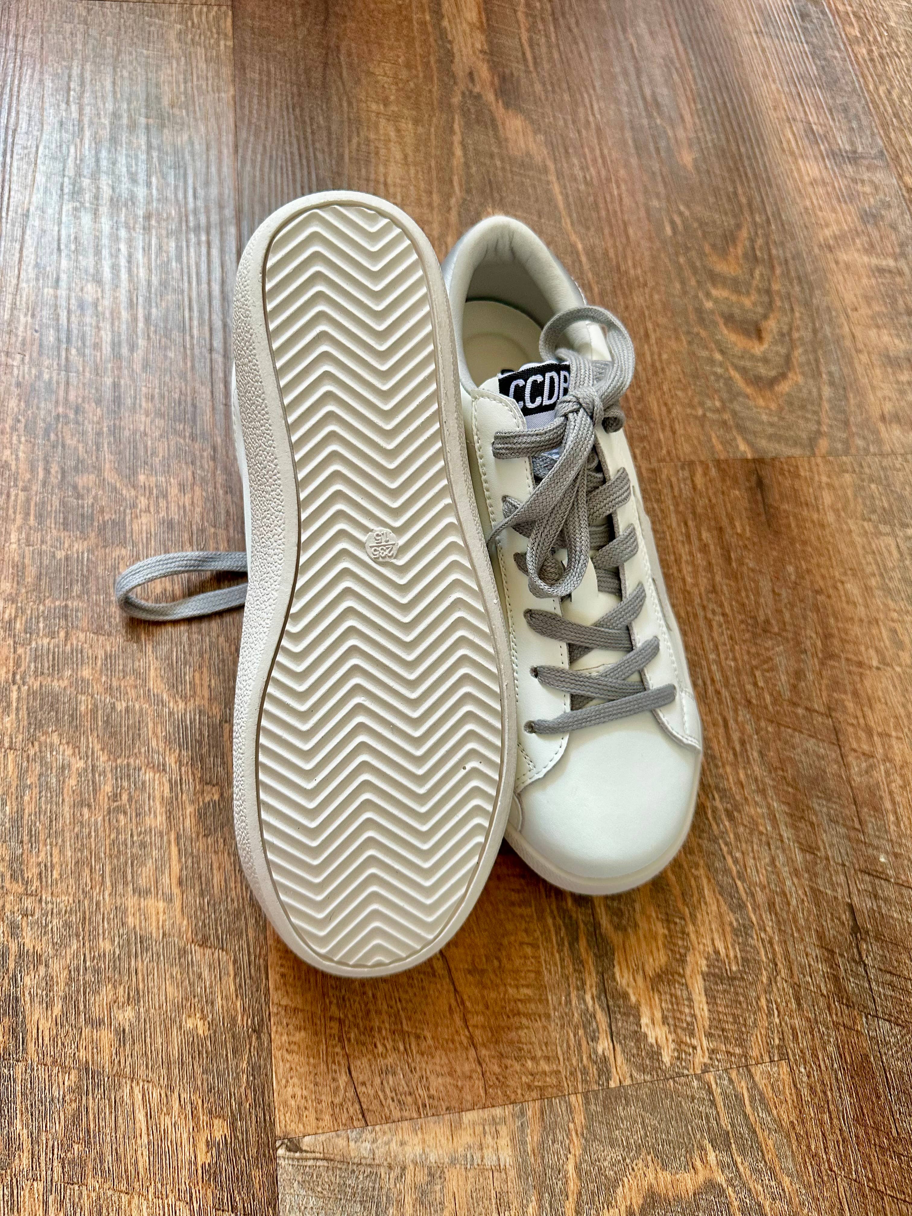 Torn and Trendy - Wholesale Lifestyle Sneakers - Women's - Grey Star Silver Heel Women’s Sneakers4