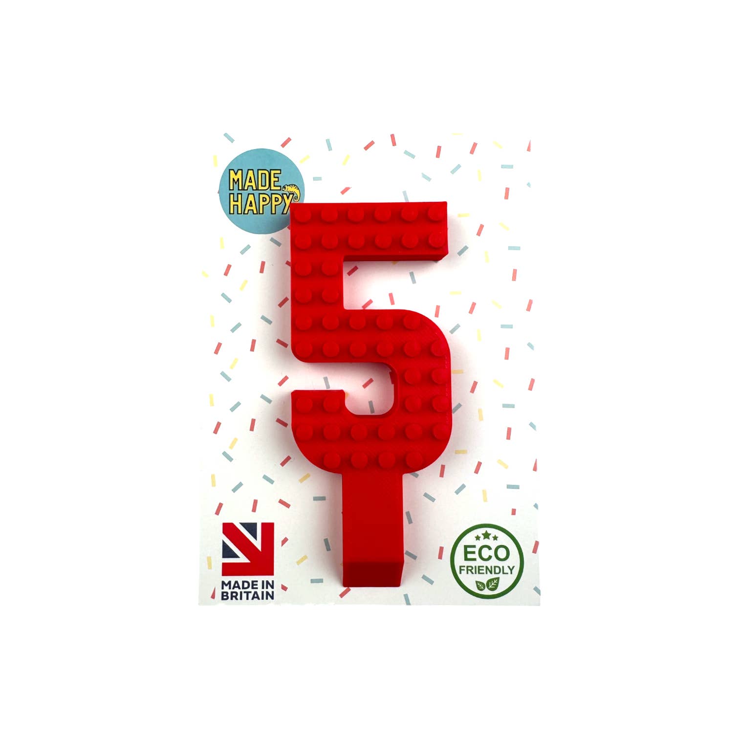 Made Happy Gifts – wholesale Tårta/Cupcake Topper – Cake Number Toppers Kompatibel med LEGO® Bricks