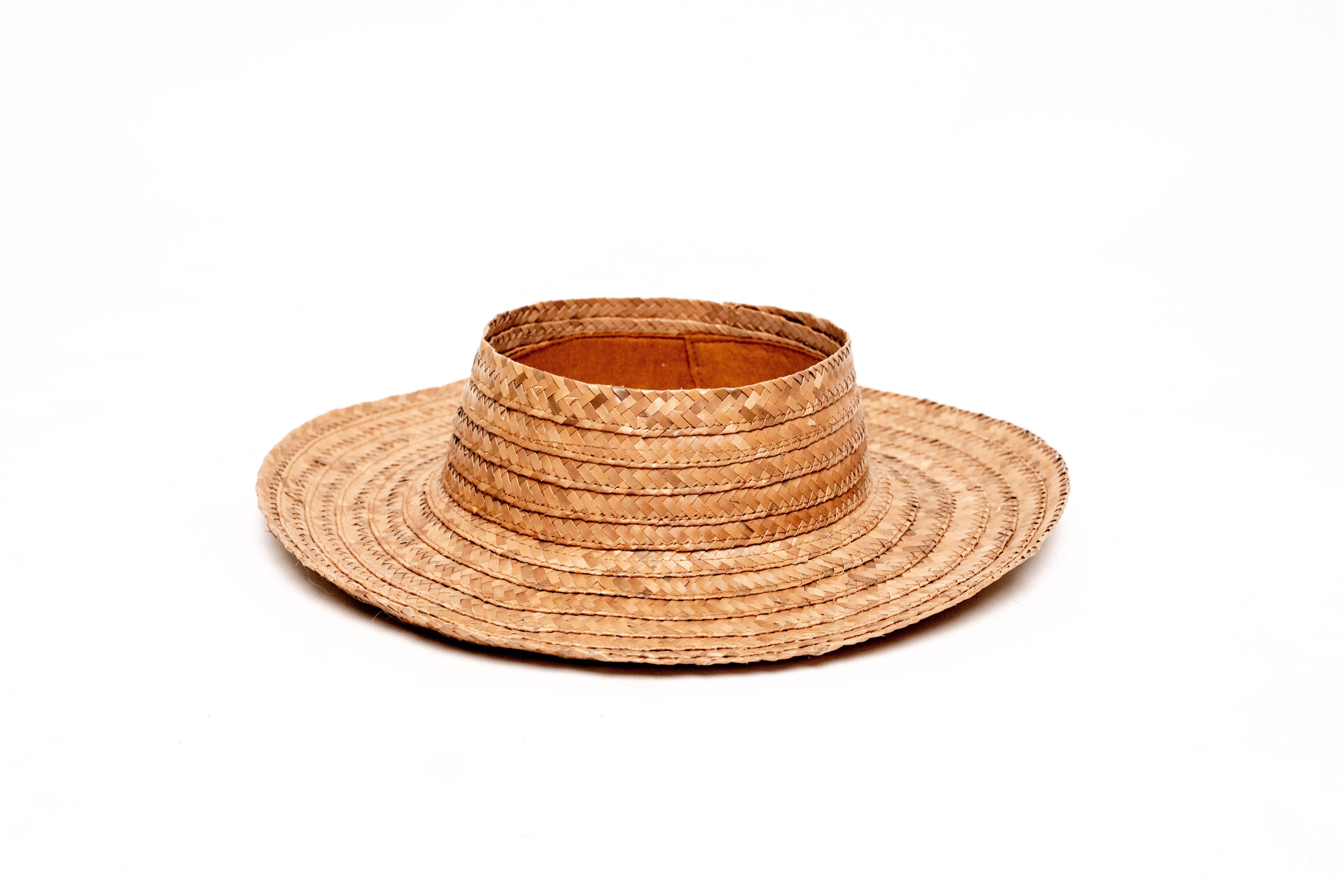 lauhala visor hat