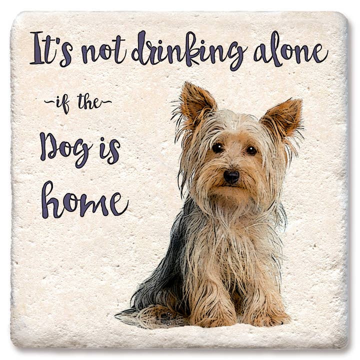 Glasunderlägg Det är inte dricka ensam hund Coaster för wholesale av Tipsy Coasters & Gifts