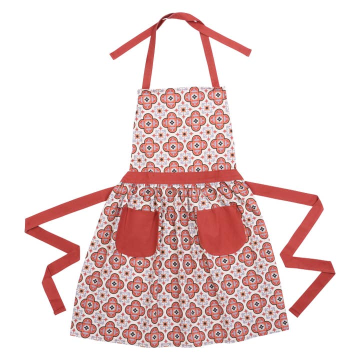 Lorraine Red Apron for wholesale by LiLi Homes
