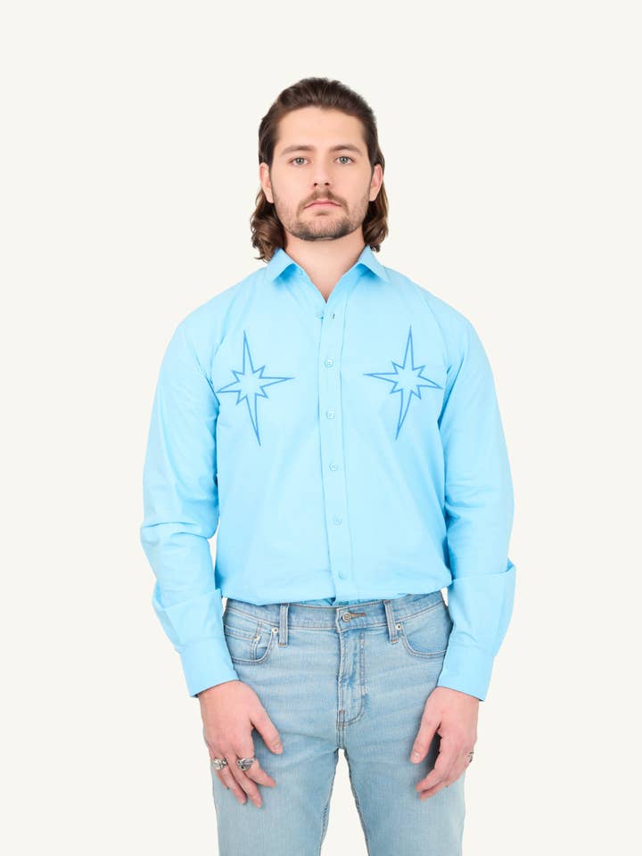Western Double Star Full Sleeve Shirt for wholesale by HY Official