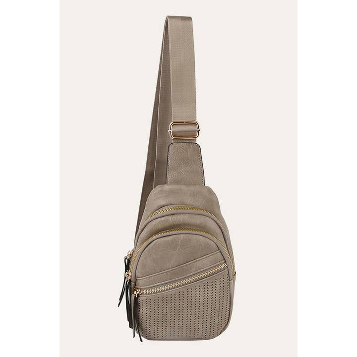 Anarchy Street - Wholesale Crossbody Bag - Women's - Perforated Printed Sling Crossbody Bag