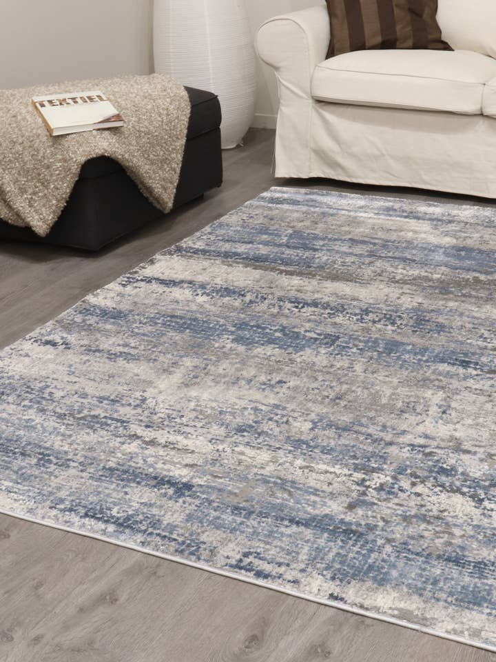 INVISTA V798-ING42 Tapis Gris/Bleu pour la vente par Vercai Rugs