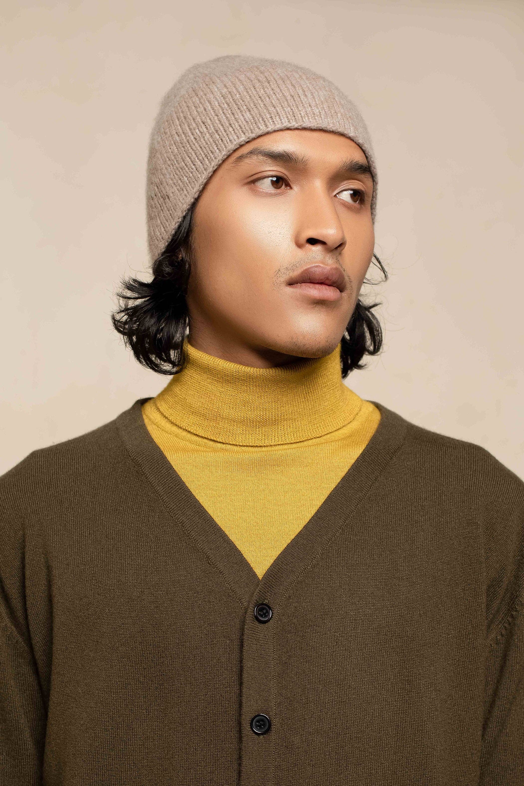 OO-TO - Vente Bonnet – femme - Bonnet Amara Unisexe en Cachemire & Soie8