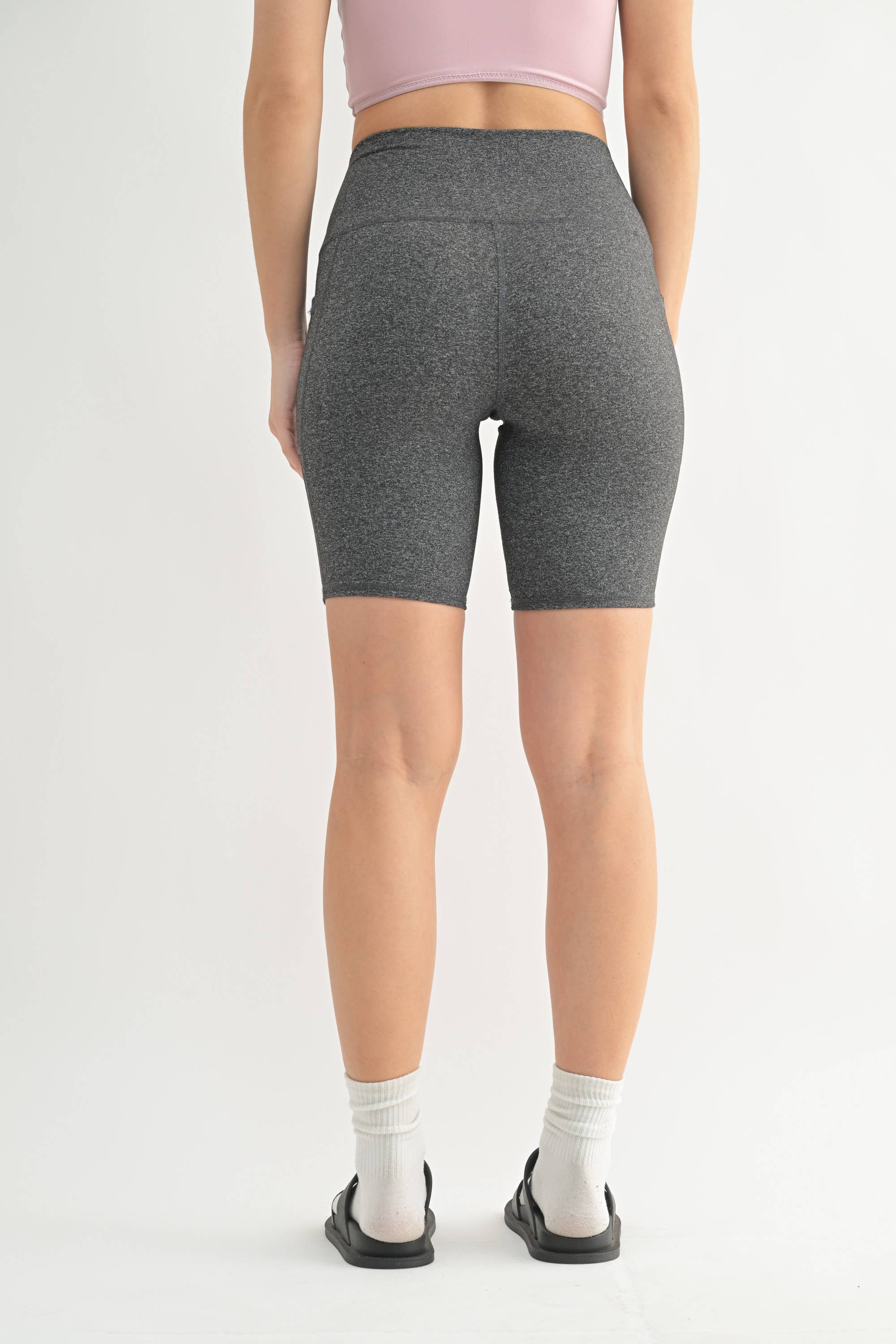 Mono B - Wholesale Athletic Shorts - Women's - Tapered Band Essential Biker Shorts2