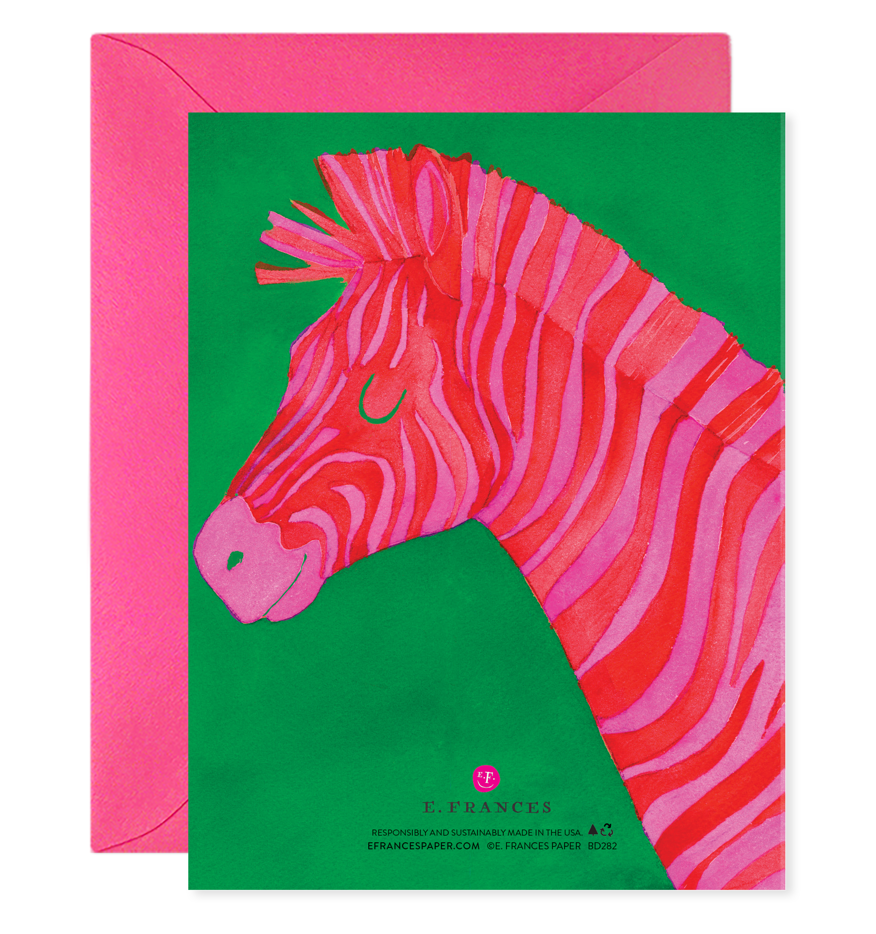 E. Frances Paper - Wholesale Birthday Card - Extraordinary Zebra Birthday Greeting Card1